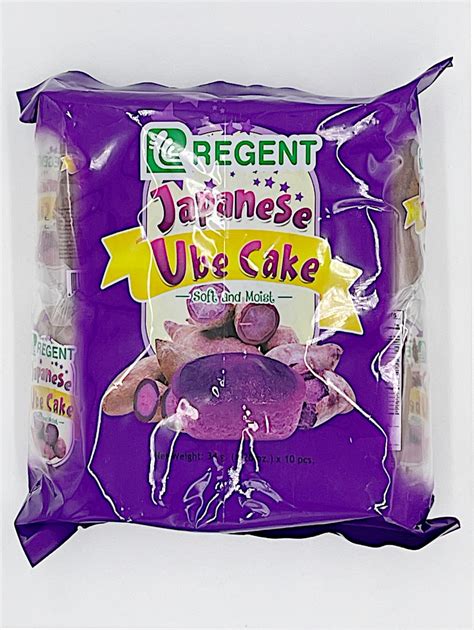 Regent Japanese Ube Cake 10 Pieces Per Pack