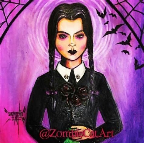 Wednesday Addams Art Illustration By Zombiecatart Source Instagram