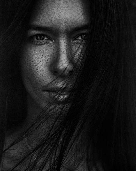 Free Download Hd Wallpaper Monochrome Face Women Model Portrait