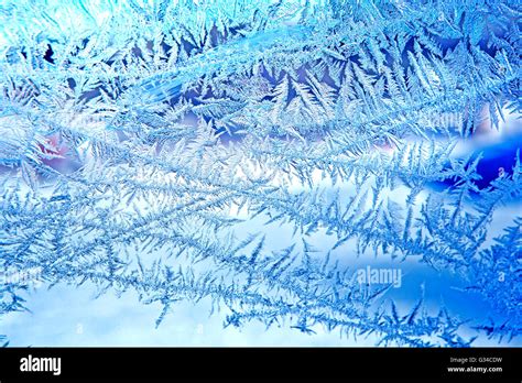 Backgrounds Frost Frozen Ice Window Stock Photo Alamy