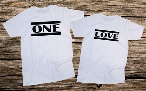 One Love,Matching set ,Couple Gift,matching,Couples T-Shirts SET ...