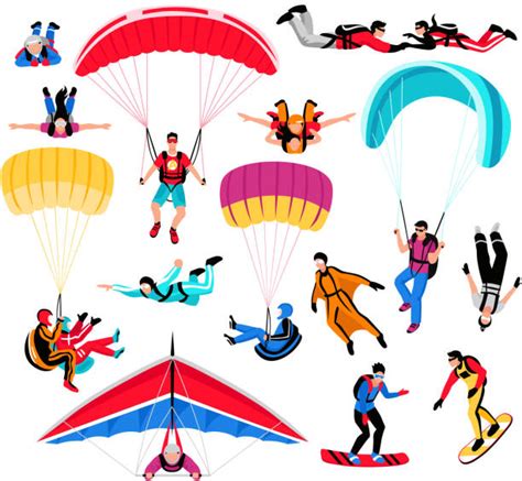 Tandem Skydive Illustrations Royalty Free Vector Graphics And Clip Art
