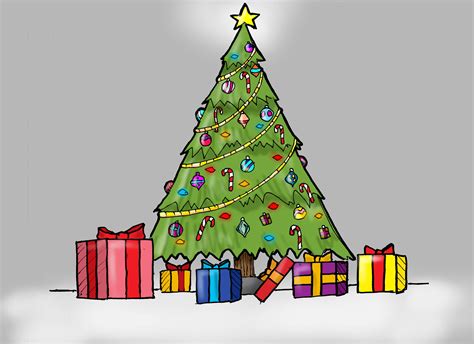 How To Draw A Christmas Tree Art For Kids Hub Howto Techno