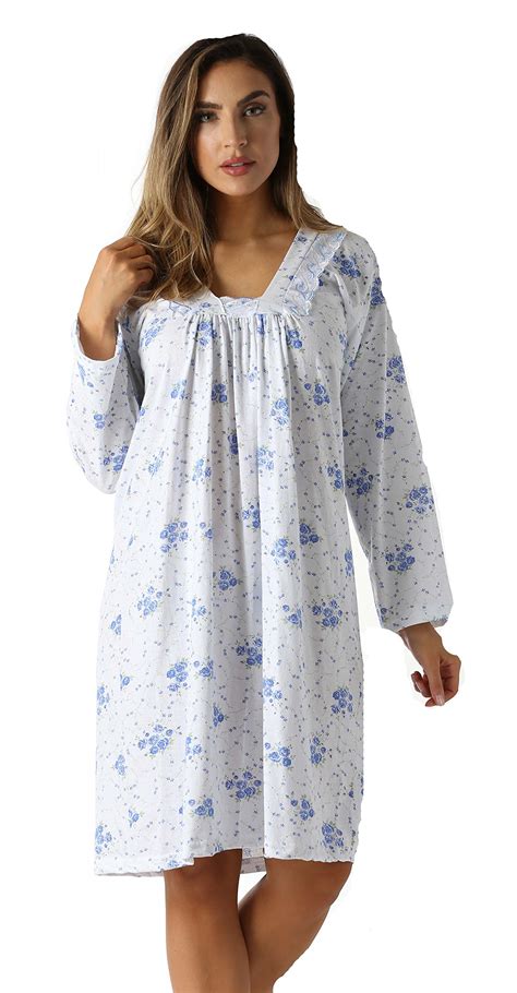 Plus Size Womens Super Comfortable Ultra Soft Cotton Nightgownlong Sleevel Ebay