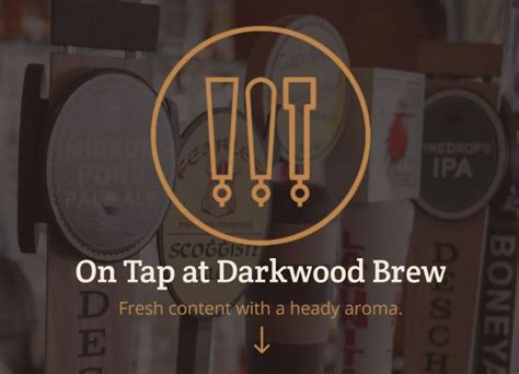 Darkwood Brew An Aboundant Case Study For A Media Rich Site
