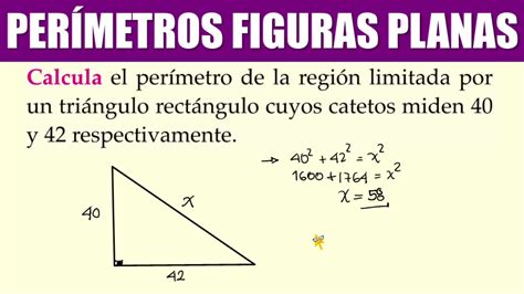 Calcula El Perímetro De La Región Limitada Por Un Triángulo Rectángulo