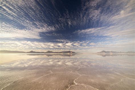 This Aint No Desert Mirage Cloud Reflections At The Bonneville Salt