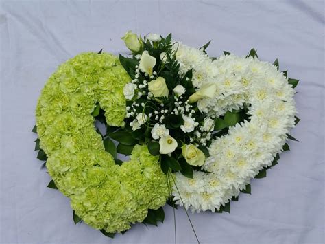 Double Heart Funeral Tribute Rosies Florist