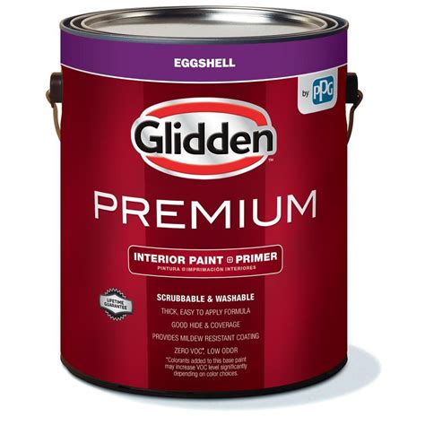Glidden Premium 1 Gal Eggshell Interior Paint Pure White 21 Gallon