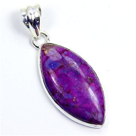 Rare Sterling Silver Purple Mohave Turquoise Pendant Price 35 25