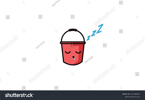 Cute Funny Bucket Character Concept Vector Stock Vector Royalty Free Shutterstock