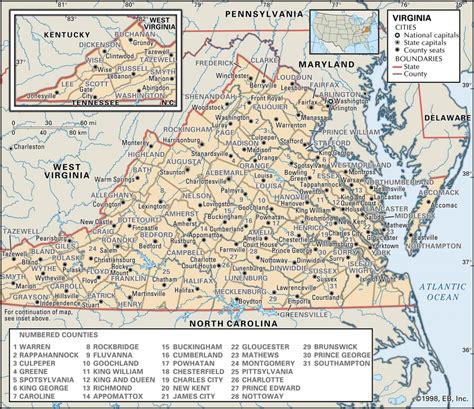 Printable Map Of Virginia Free Printable Maps