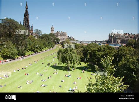 Princes Street Gardens Stock Photo Alamy