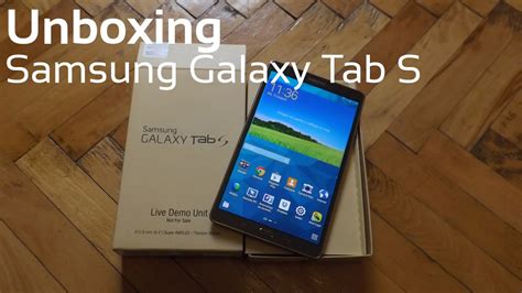 Unboxing Samsung Galaxy Tab S Youtube
