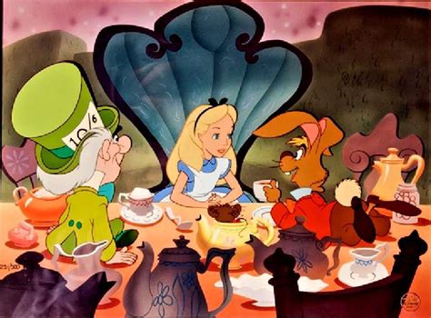 Disney Alice In Wonderland Cel Mad Tea Party Rare Disney Animation