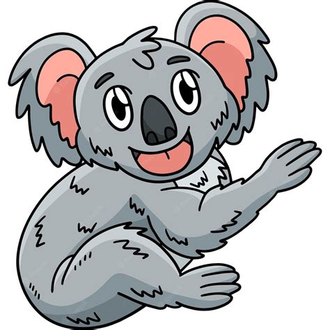 Premium Vector Koala Cartoon Colored Clipart Illustration