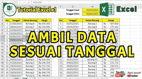 Rumus Excel Menampilkan Data Berdasarkan Tanggal Kriteria Tertentu