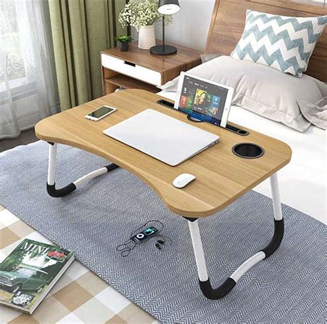 6 and holds up to 17lb; Buy Portable Foldable Laptop Desk (Bed & Sofa Computer ...