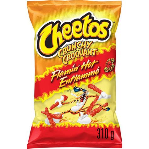 Cheetos Flamin Hot Crunchy Cheese Flavoured Snacks Walmart Canada