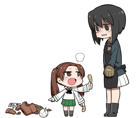 Kadotani Anzu And Kawashima Momo Girls Und Panzer Drawn By Chintai