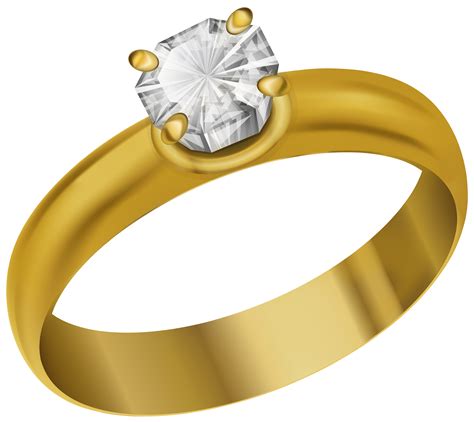 Wedding Ring Gold Clip Art Ring Transparent Png Clip Art Image Png