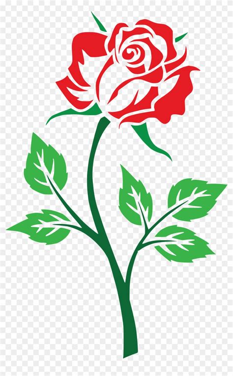 Free Clipart Of A Red Rose Free Rose Svg File Free Transparent Png