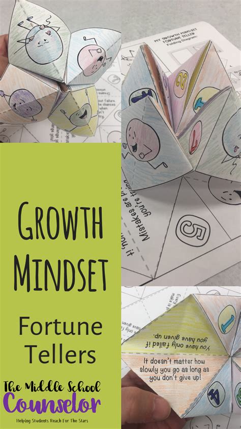 Growth Mindset Fortune Tellers Elementary School Counselor School