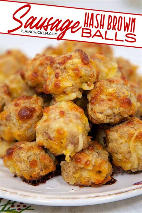 Sausage And Hash Brown Balls Football Friday Plain Chicken In 2020