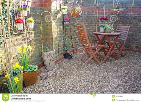 Small Courtyard Garden Stock Photo Image Of Pretty
