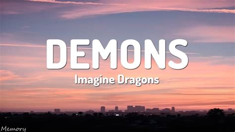 Imagine Dragons Demons Lyrics Youtube