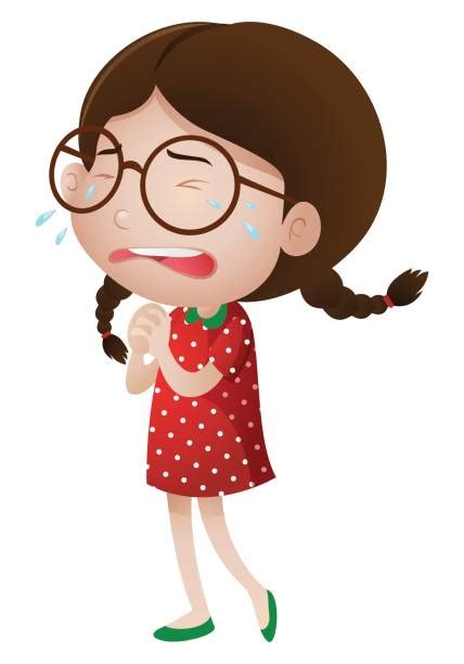 Best Clip Art Of A Girl Crying Art Illustrations Royalty