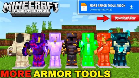 More Armors Tools Addon For Minecraft Pe 119 Extra Armor Addon