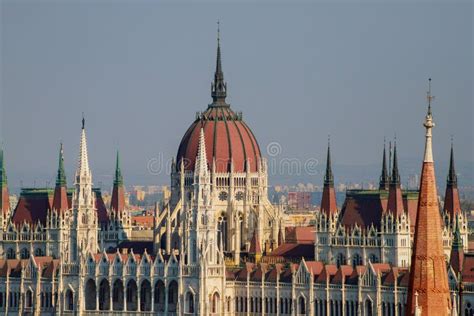 View Of Hungarian Parliament Building Budapest Hungary Stock Photo