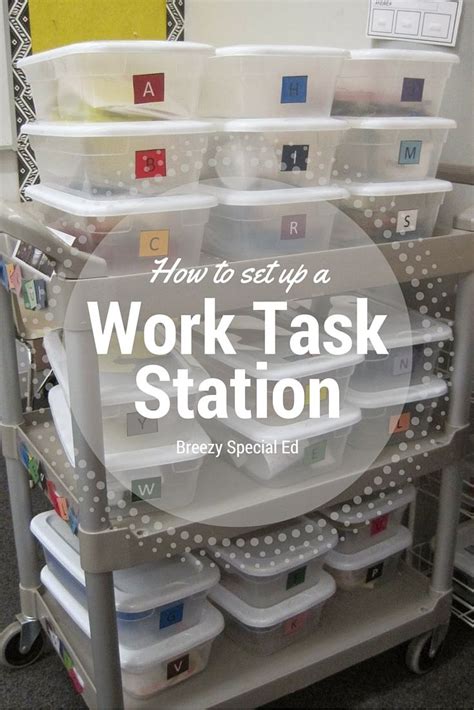 How To Set Up An Independent Work Box Station Work Boxes Teaching