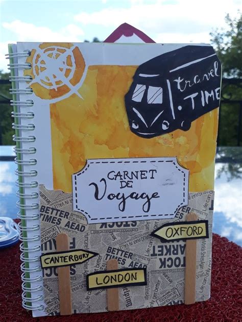Couverture Carnet De Voyage Travel Art Journal Diy Travel Journal
