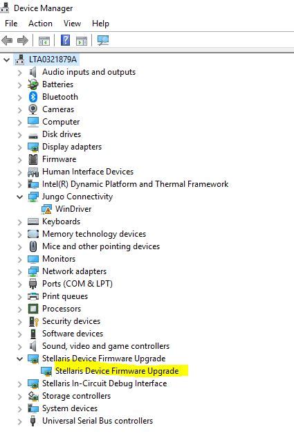 Tm4c123gh6zrb Stellaris Device Firmware Upgrade Driver On Windows 10