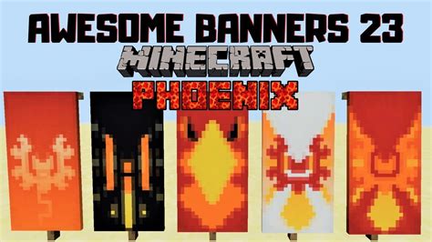 5 AWESOME MINECRAFT BANNER DESIGNS WITH TUTORIAL! #23 - YouTube