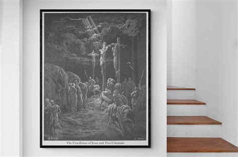 The Crucifixion Of Jesus Christ Crucified Gustave Dore Antique Etsy
