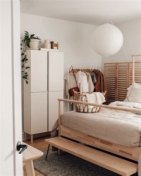 A Japandi Inspired Bedroom By Brook And Peony In 2020 Ikea Small Spaces