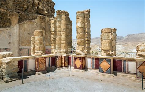 Herods Palace At Masada Touchpoint Israel