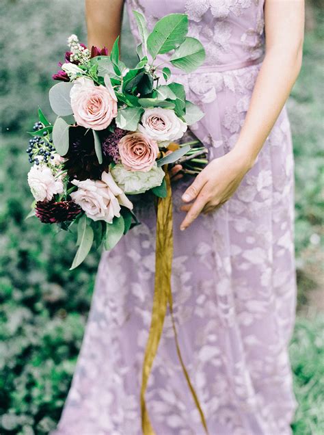 Lace Mauve Bridesmaid Dress Elizabeth Anne Designs The Wedding Blog