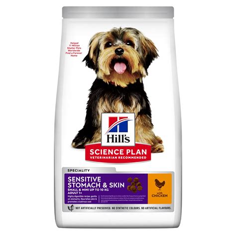 Stomach digestive and skincare values are a benefit that derives from this dog food product. Hill's Science Plan Adult Sensitive Stomach & Skin Small ...