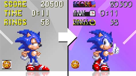 The Most Detailed Hud For Sonic Origins Alternative Style Youtube
