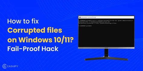 How To Fix Corrupted Files On Windows 1011 Fail Proof Hack Cashify