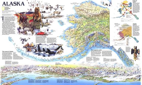 National Geographic Alaska Map 1994 Side 2