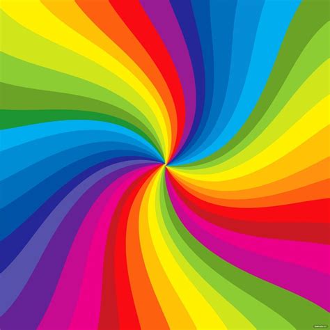 Rainbow Swirl Vector In Illustrator Svg  Eps Png Download