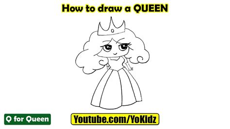How To Draw A Queen Youtube