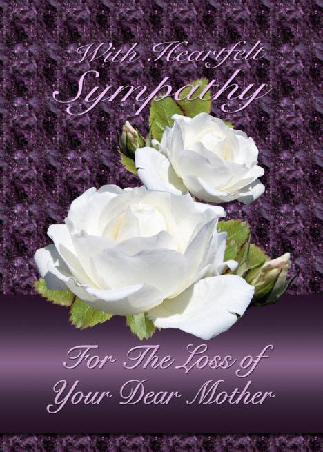 Loss Of Mother Heartfelt Sympathy White Roses Card Ad Ad Heartfelt Mother Loss