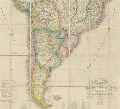 Antique Map Of South America By Wyld Circa 1850 For Sale At 1stdibs