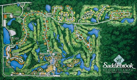 Resort Map Saddlebrook Resort Florida